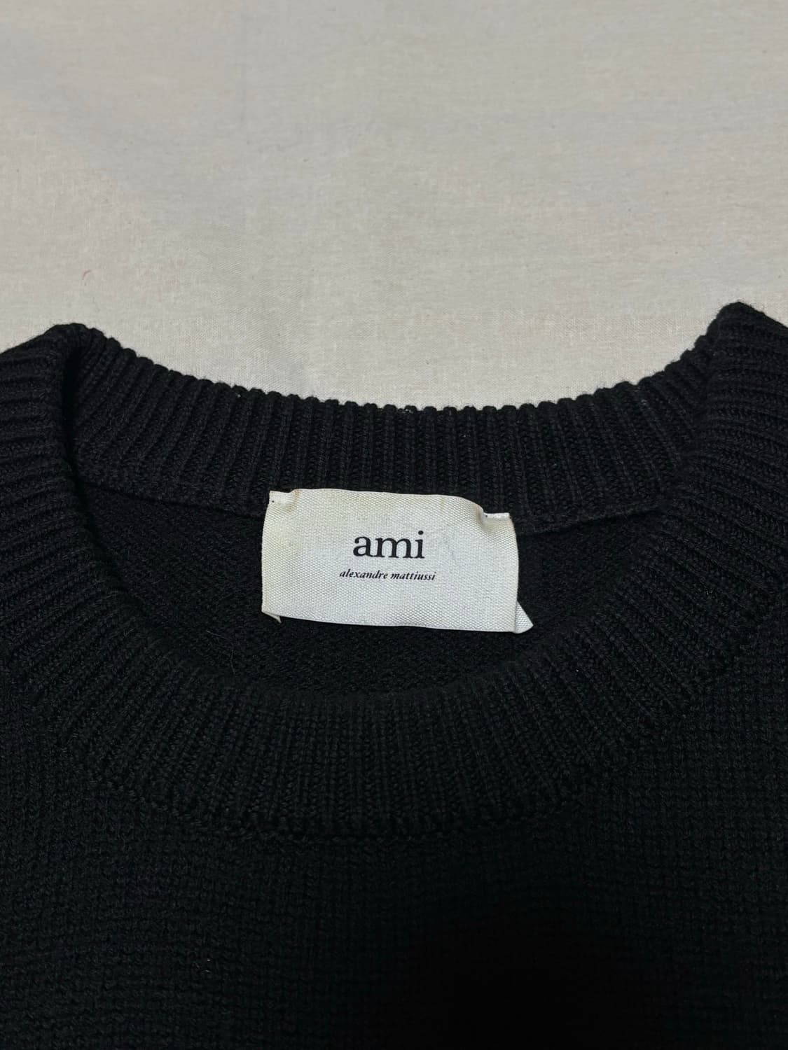 아미 인타르시아 빅하트 로고 니트 [XL] 상품이미지3