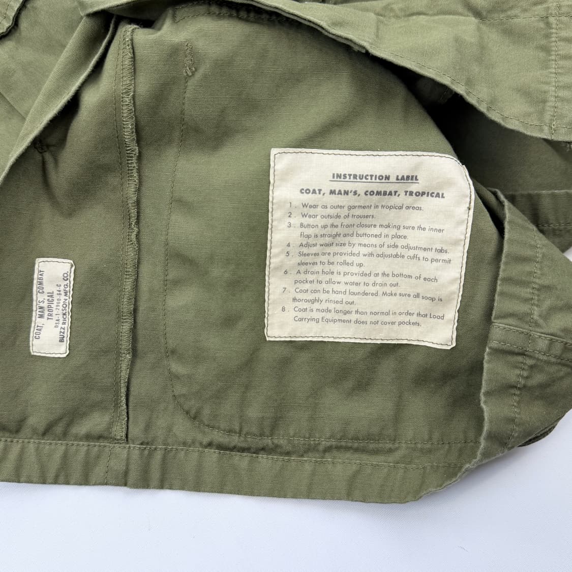 Buzz Ricksons 버즈릭슨 정글 퍼티그 자켓 상품이미지6