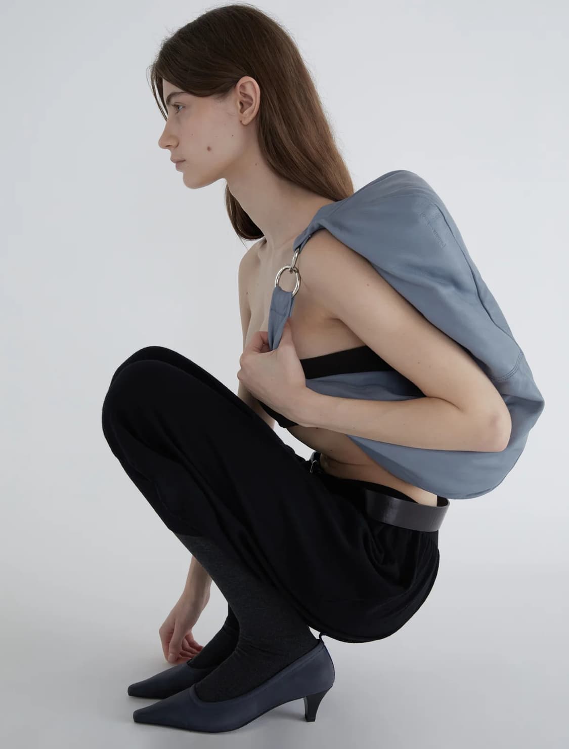 F/ 팔로마울 no.2195 / Dry bag 그레이쉬블루 상품이미지2