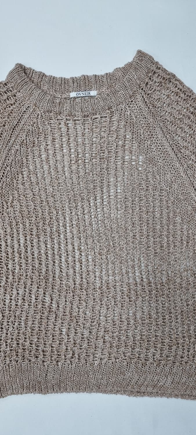 오브네어 OVNEIR 루즈핏 린넨 니트 Free _ 여성 상품이미지2