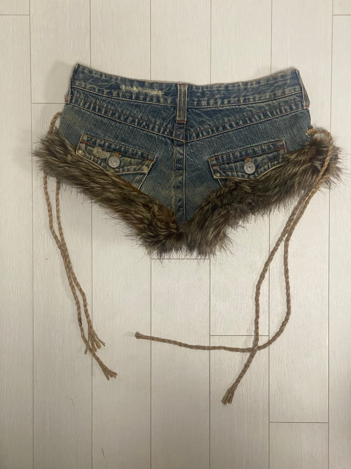 퍼 반바지 쇼츠  fur shorts y2k 펑크 고딕 그런지 페어리 상품이미지3