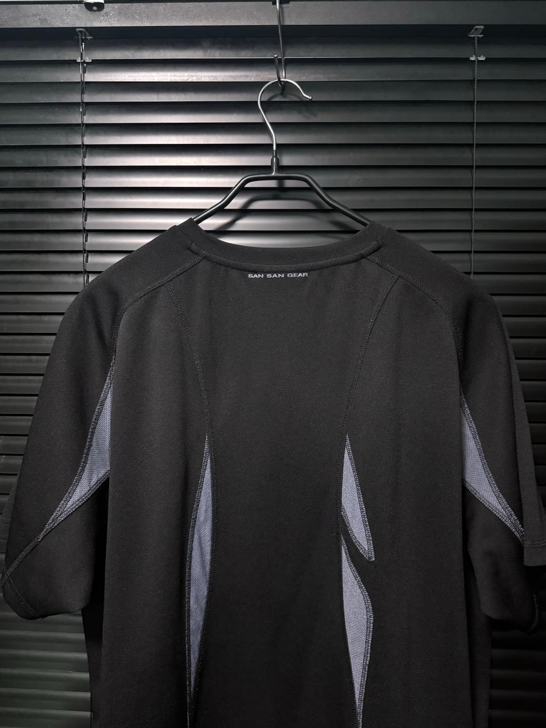 산산기어 25SS 패널 페널 고프코어 반팔 티셔츠 반팔티 4 블랙 기능성 상품이미지6