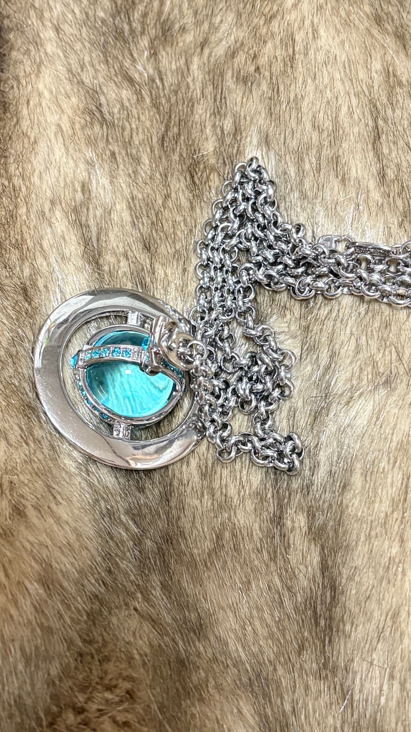 급척! 비비안 웨스트우드 빅orb 목걸이 하늘색 🩵새상품 상품이미지6