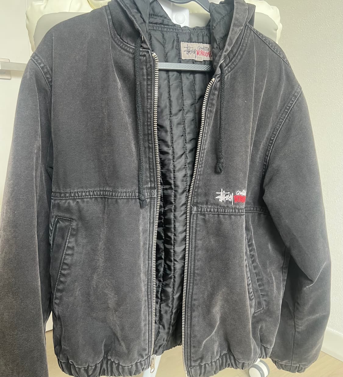 스투시 더블 다이 워크 자켓 블랙 상품이미지9