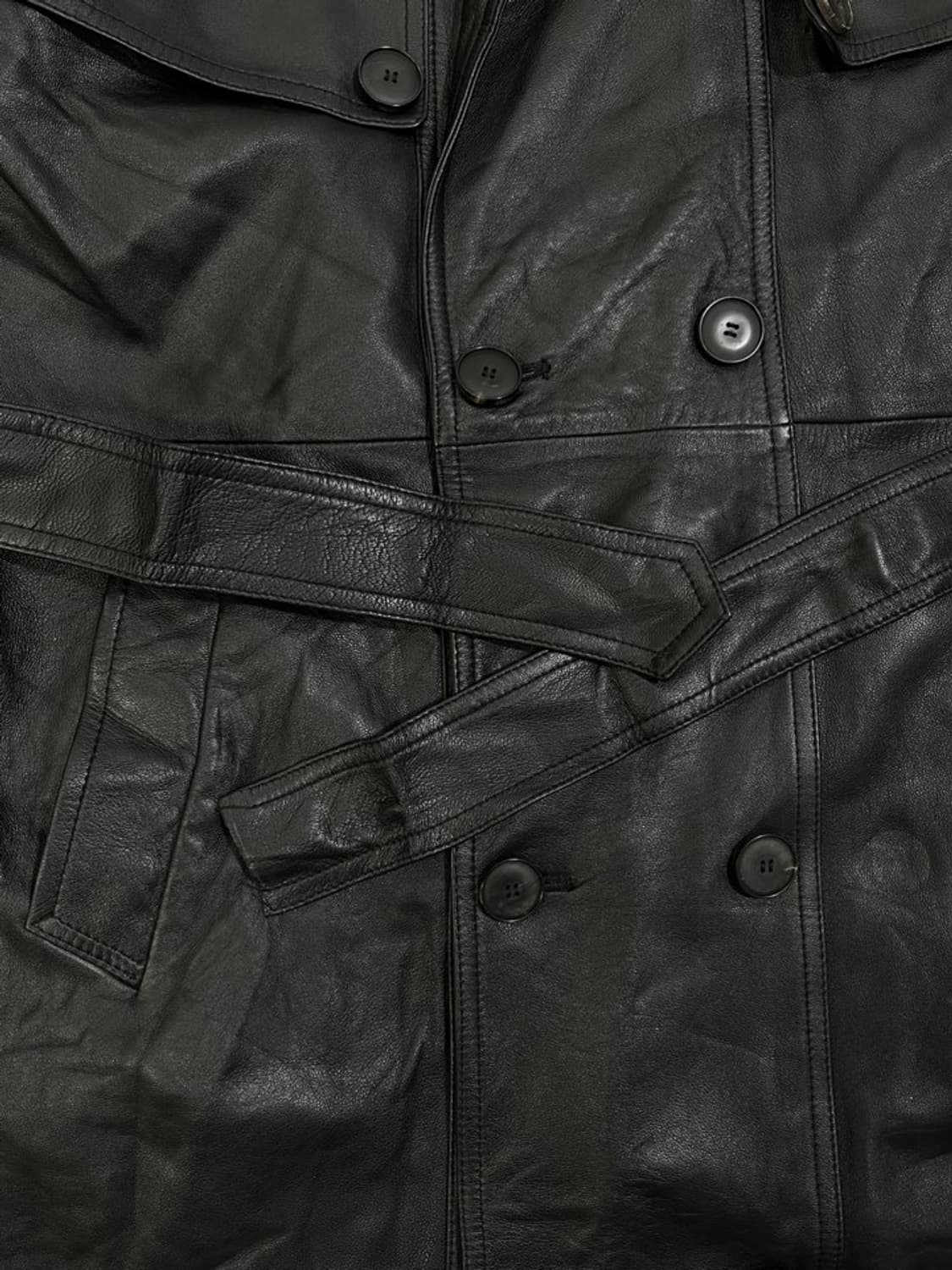 빈티지 양가죽 더블 롱 코트/#2750 상품이미지3