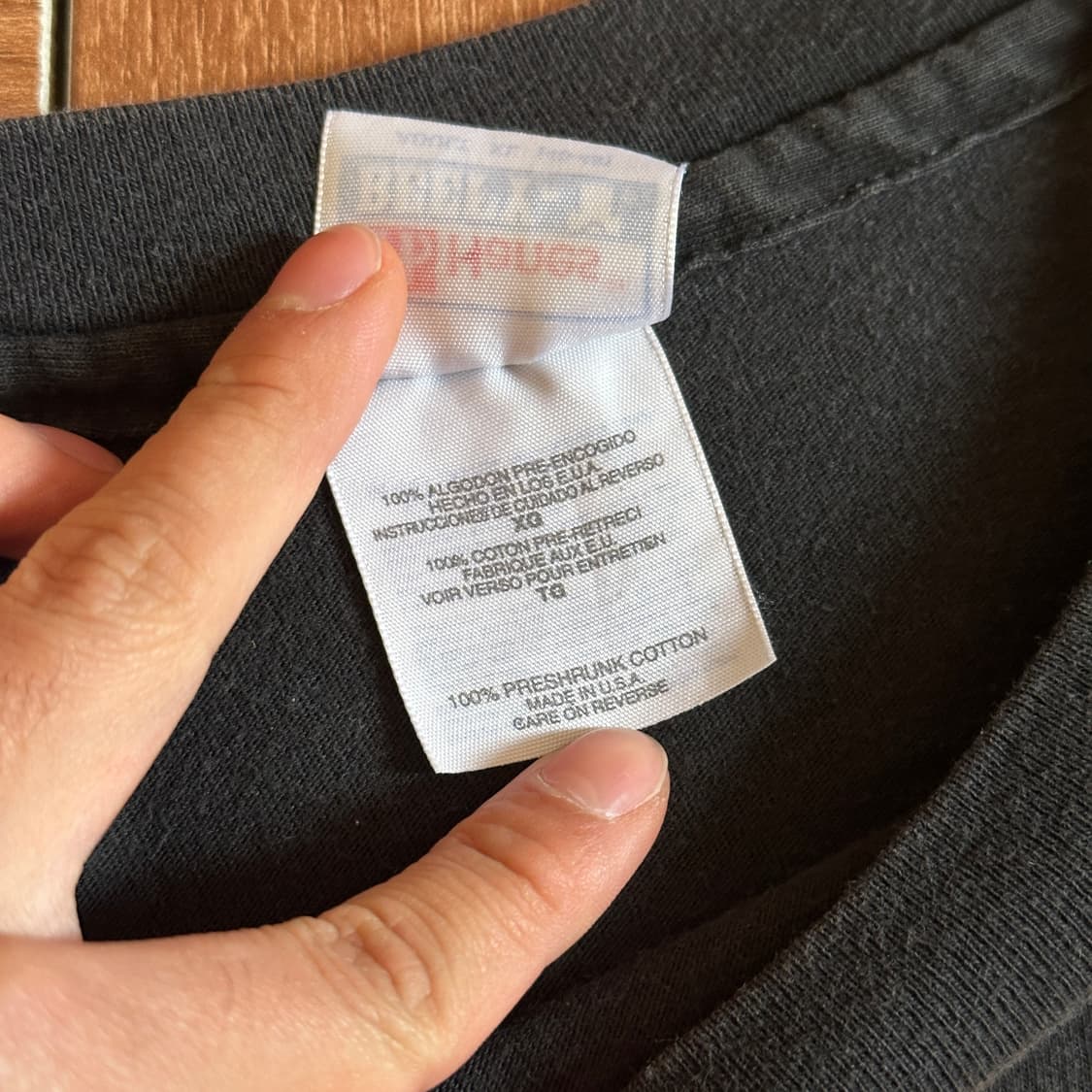 90’s Hanes usa made J.Logan 1/2 tee 상품이미지10