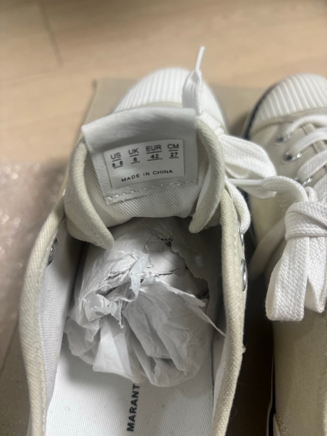 (새상품) 이자벨 마랑 빈쿠 캔버스 스니커즈(좌270,우265) 상품이미지7