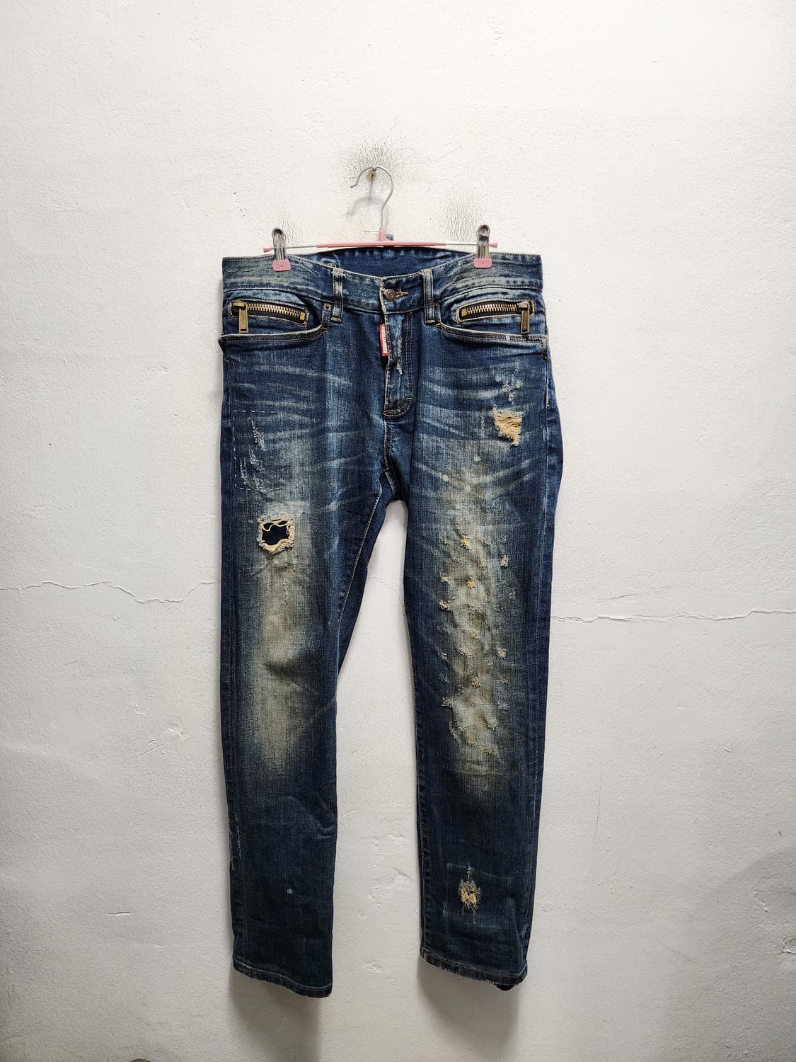 디스퀘어드2 벨티드 데미지 청바지 상품이미지2