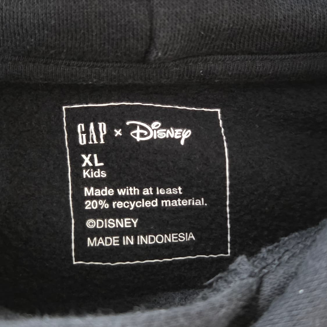갭x디즈니 키즈 프린팅 기모 후드티 XL/12/13 상품이미지4