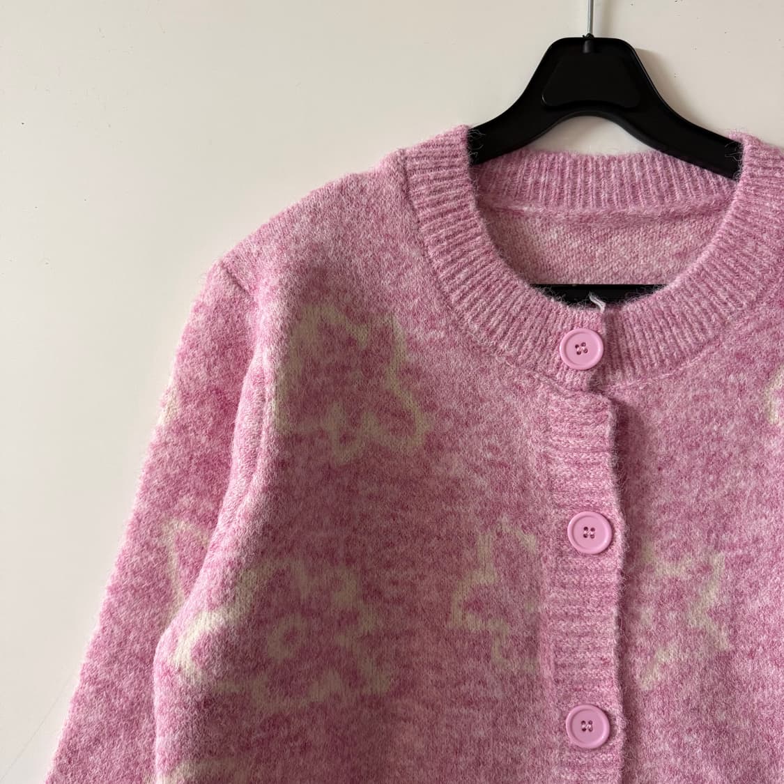 새상품 여자 플라워 니트 가디건 상품이미지2