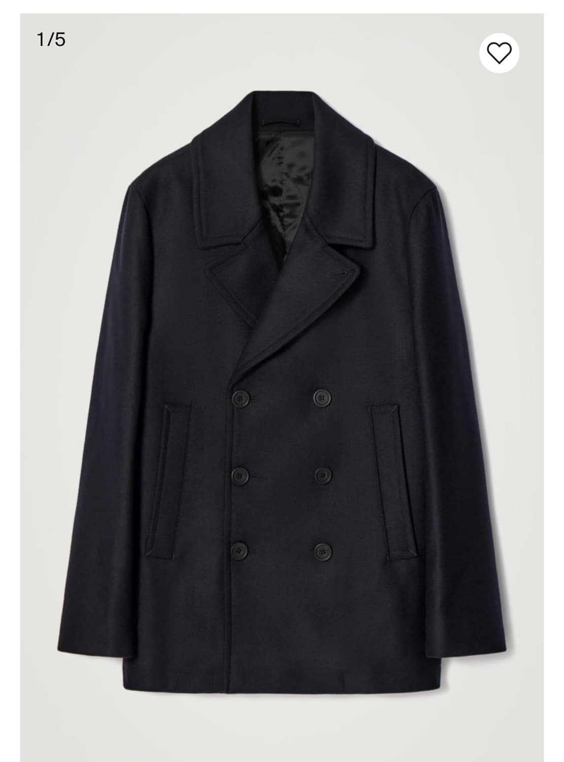 코스 더블브레스티드 울 피코트 상품이미지1