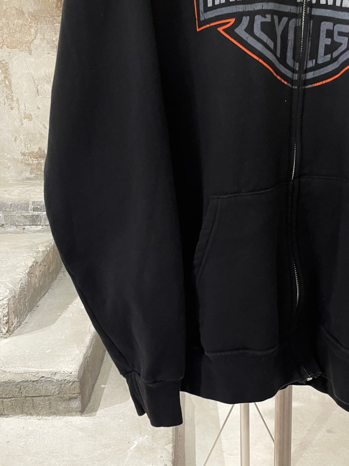 할리 데이비슨 코리아 블랙 드래곤 & 타이거 후디 집업 상품이미지4