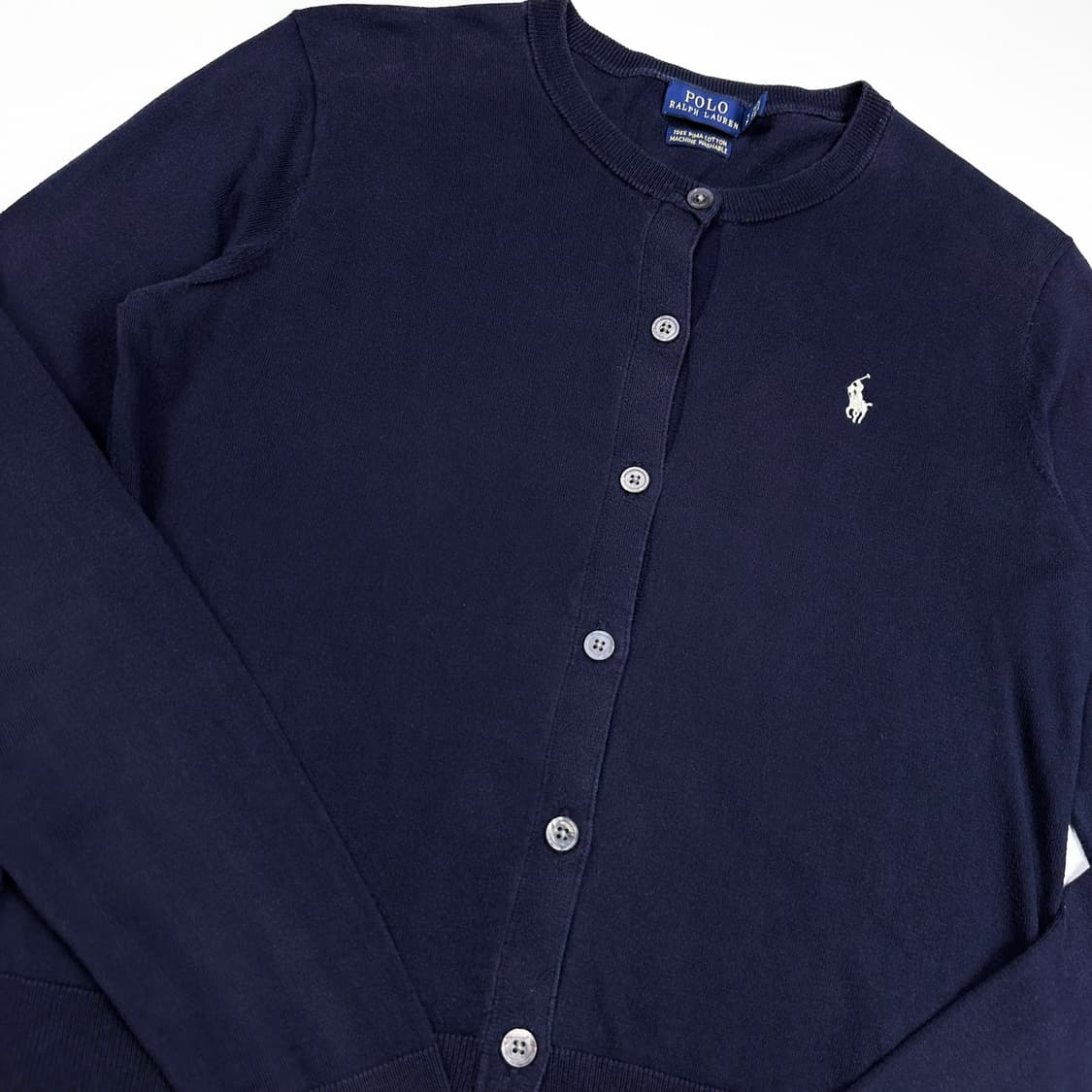 폴로 랄프로렌 포니 피마코튼 네이비 가디건 (S 여성추천) 상품이미지3