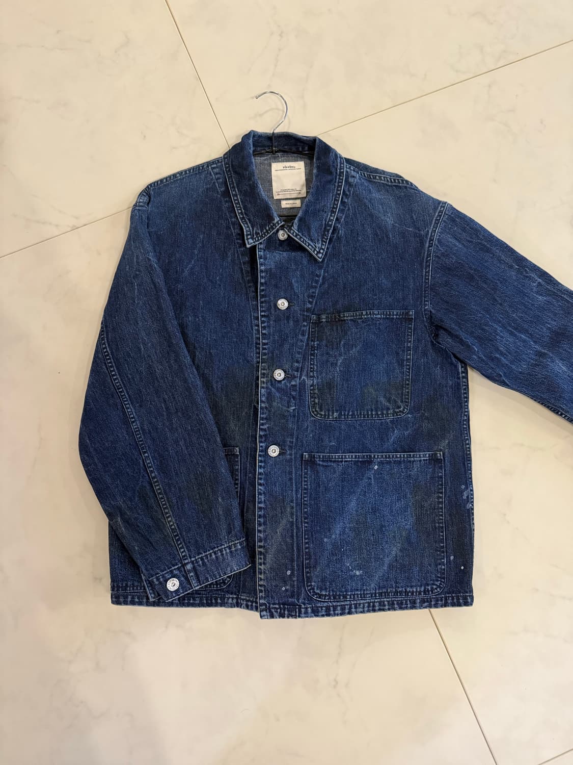 비즈빔 페인팅 데님자켓 상품이미지1