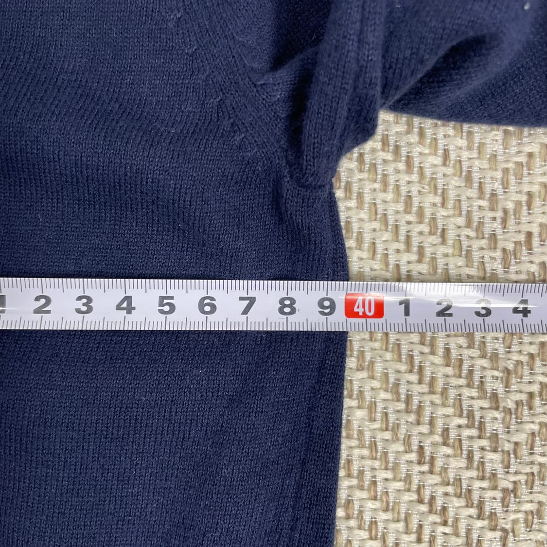 빈폴 키즈 네이비 체크 배색 가디건 130 상품이미지7