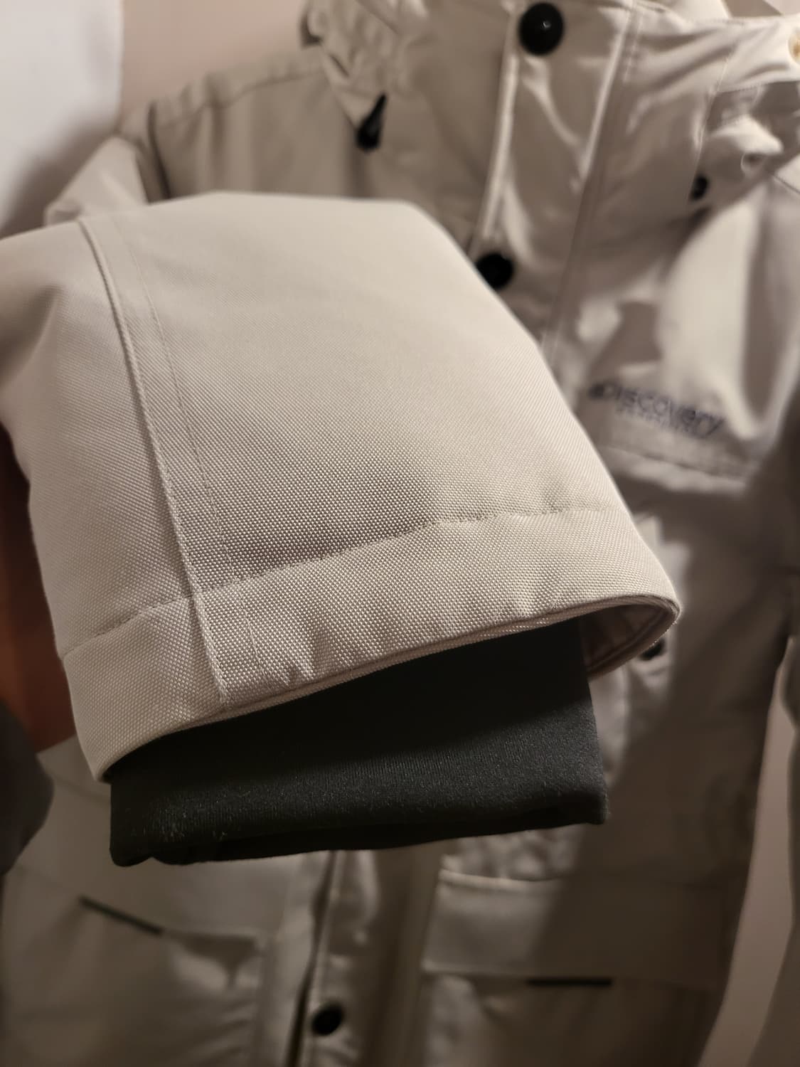 [90]디스커버리 아이보리색 패딩 상품이미지4