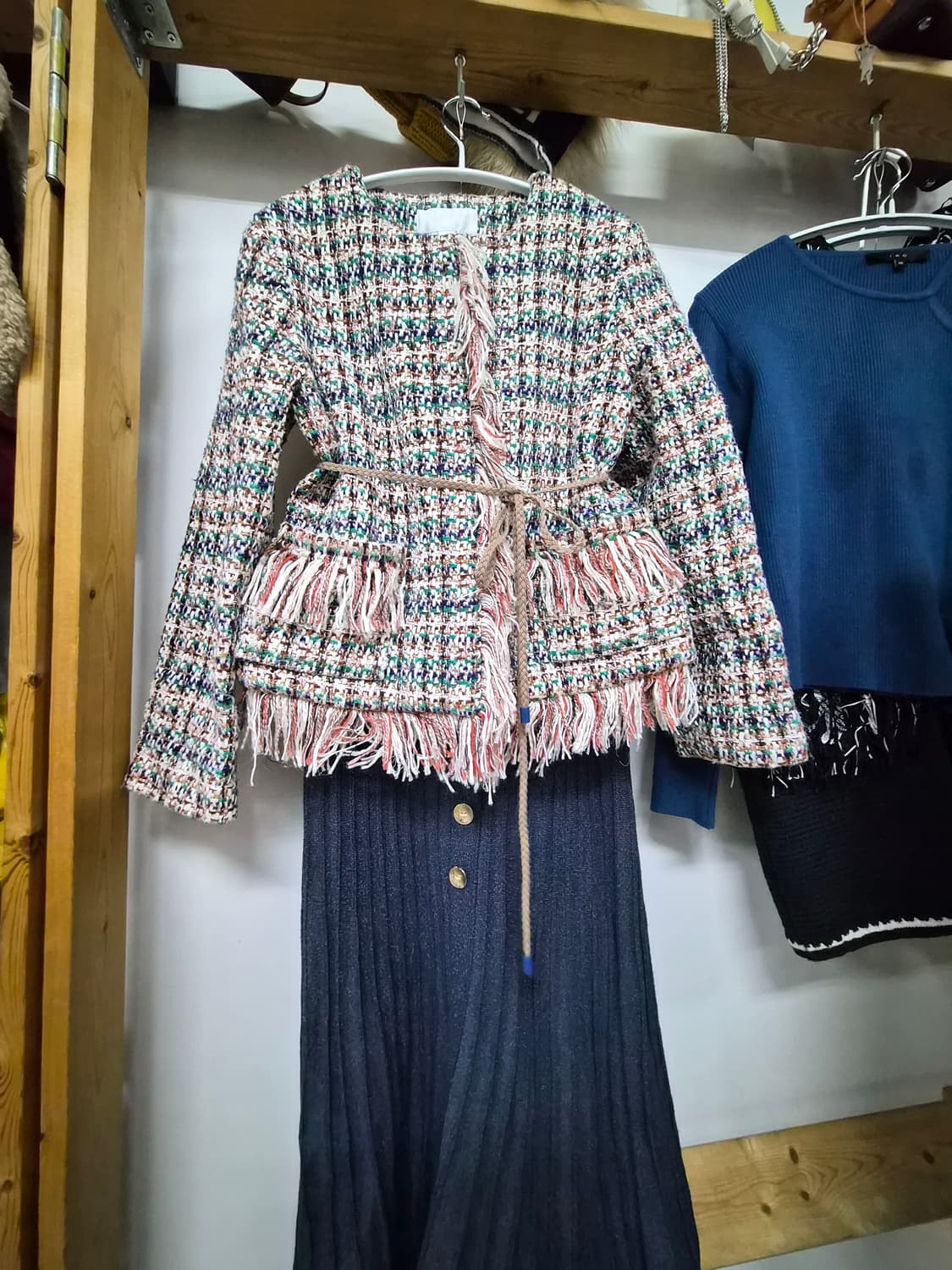 질스튜어트 태슬 트위드.더 아이잗 니트 스커트 상품이미지1