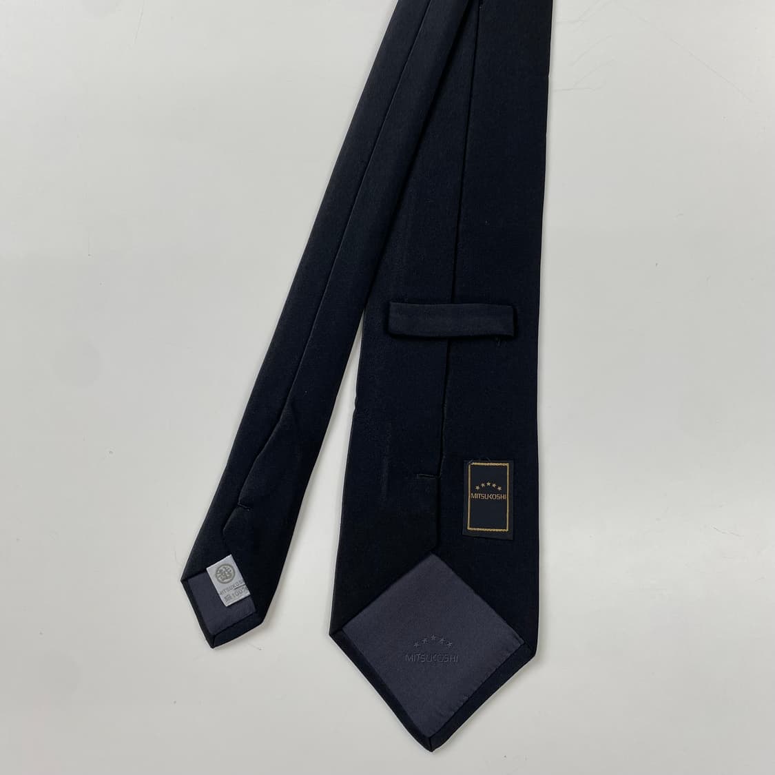 mitsukoshi 블랙 실크넥타이 상품이미지3