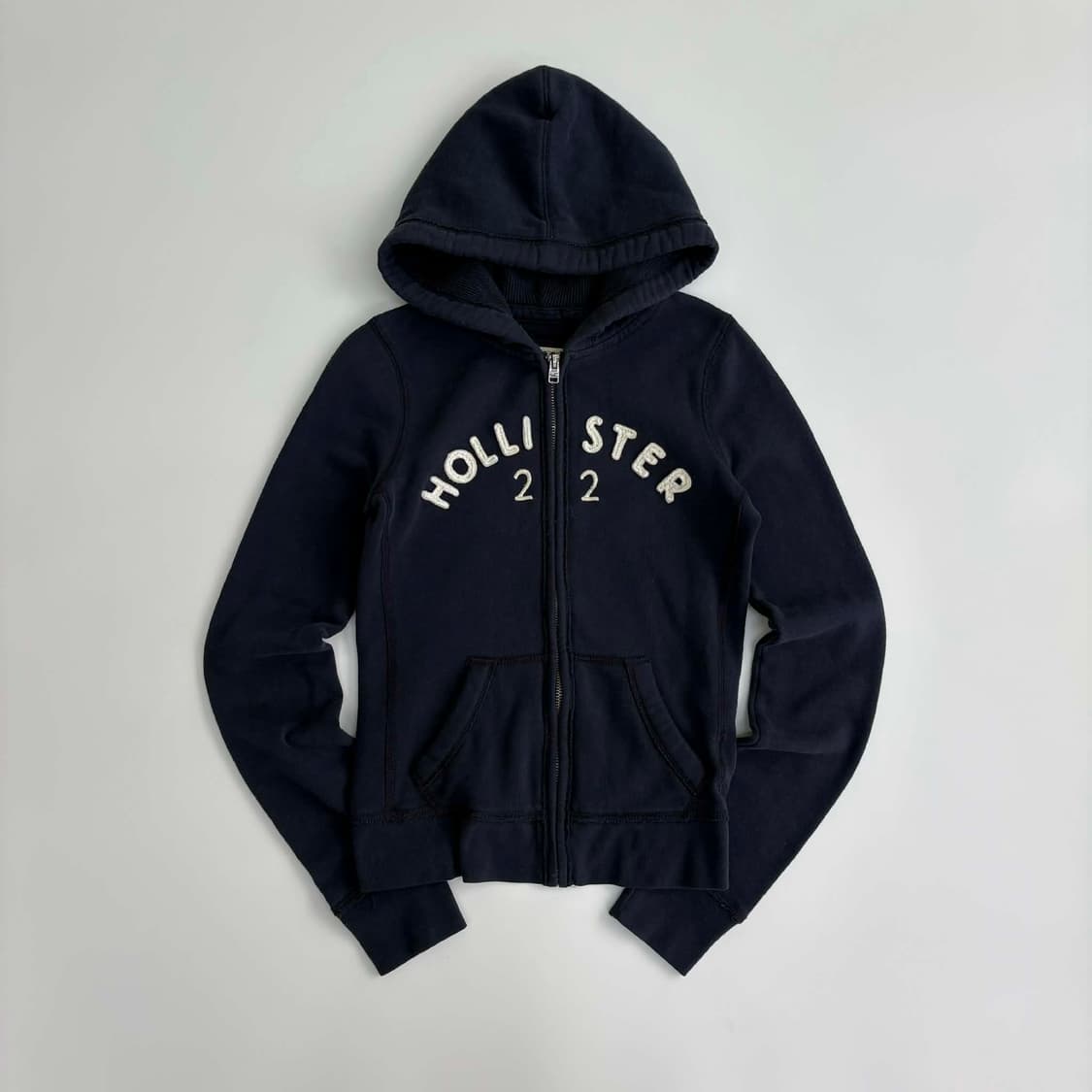 홀리스터 y2k 여리핏 블랙 걸즈 스웻 후드집업 희귀져지(XS) 상품이미지2