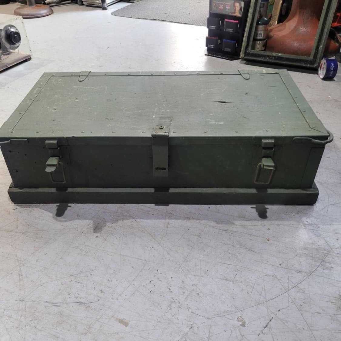 미 빈티지 우드 군용 박스
 상품이미지1