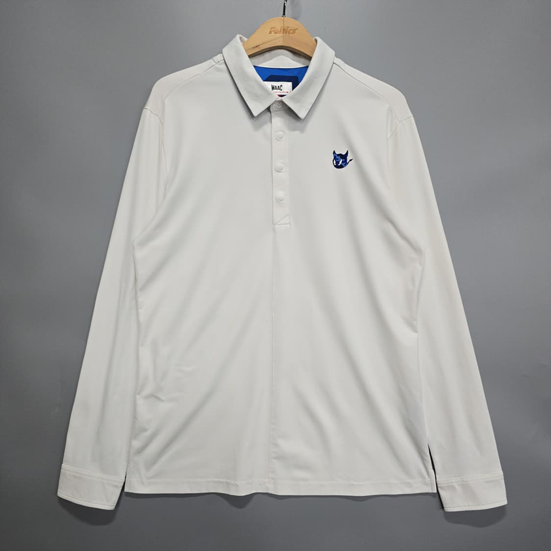 왁(WAAC) 골프 로고 긴팔 카라 티셔츠 화이트 2 상품이미지1