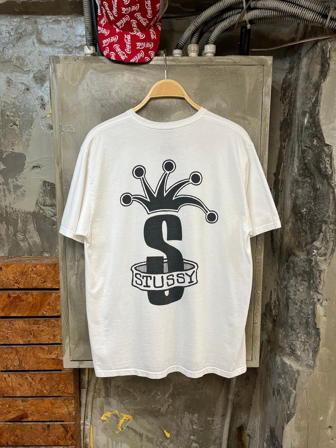 스투시 크라운 밴드 반팔티 L #csz380 상품이미지1