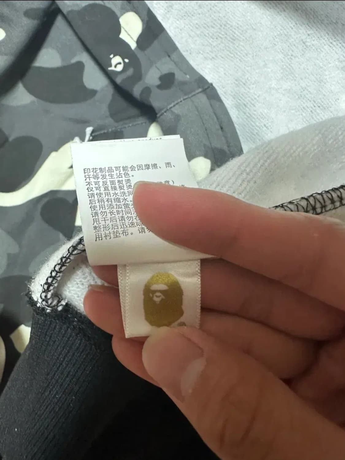 베이프 더블샤크 후드 블랙 M 상품이미지6