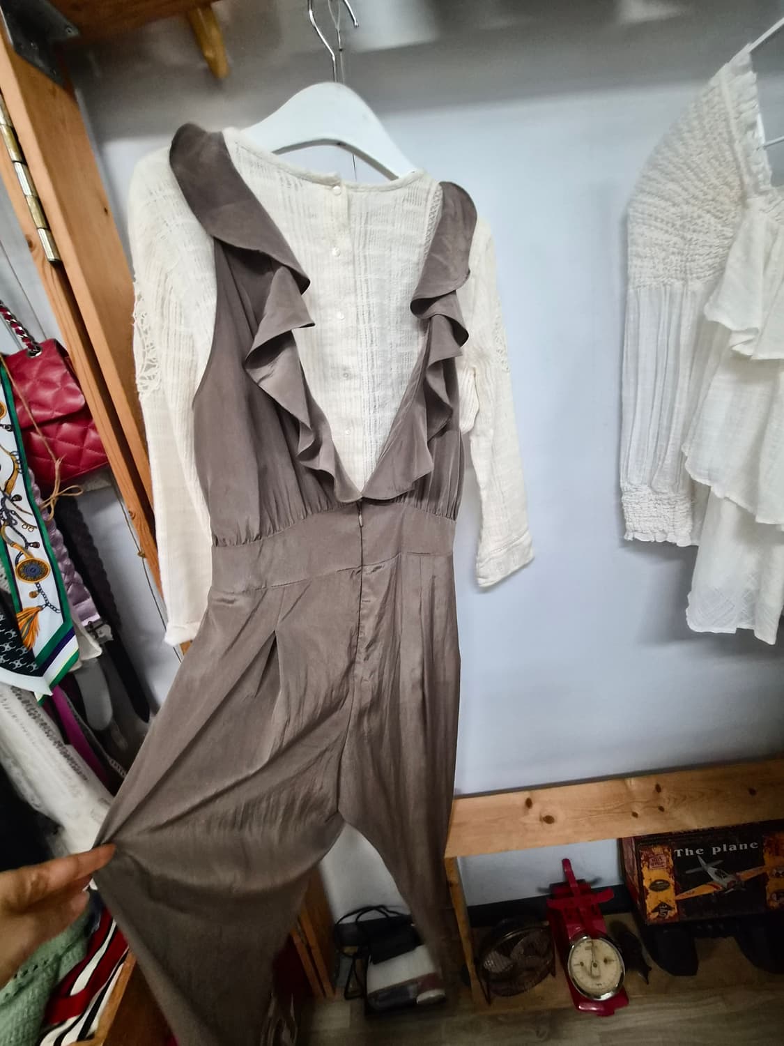 withbase 프릴 점프수트. 자라 자수레이스 상품이미지6