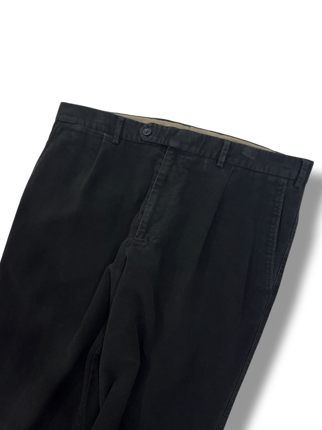 까날리 클래식 블랙 코튼 팬츠 made in ITALY (32)  상품이미지2