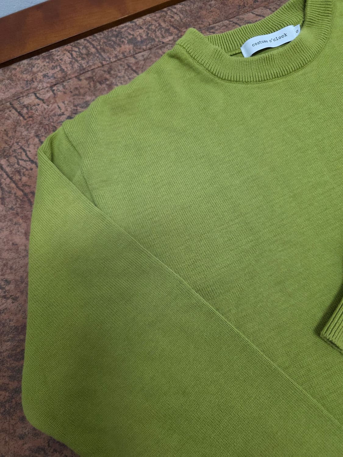 커스텀어클락 라운드넥 코튼 니트 상품이미지3