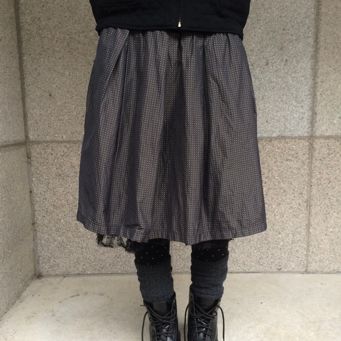 도트 레이스 스커트 상품이미지1