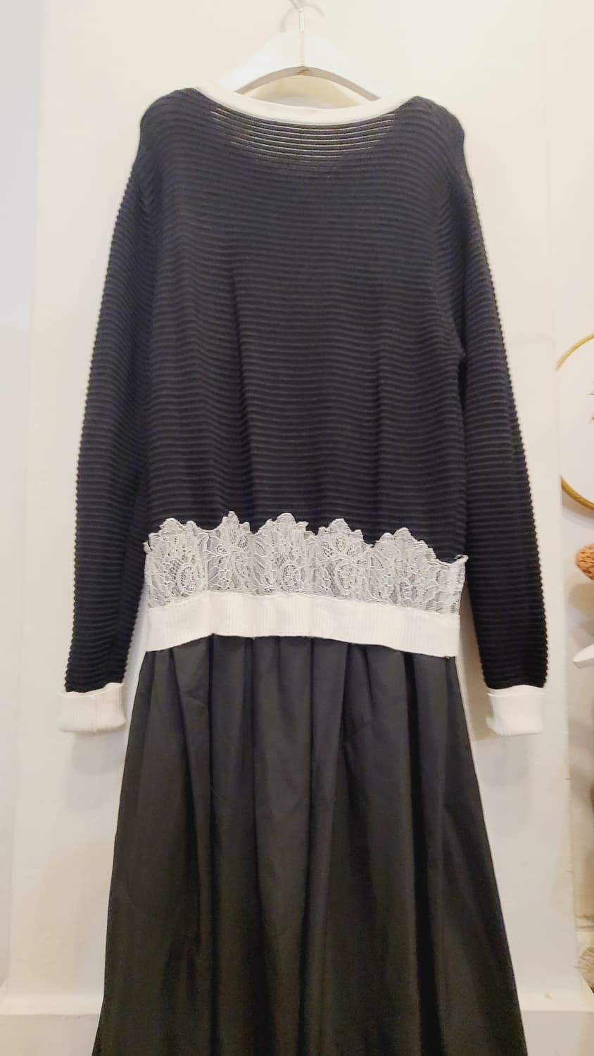 earth music& ecology 레이스 니트 원피스 상품이미지2