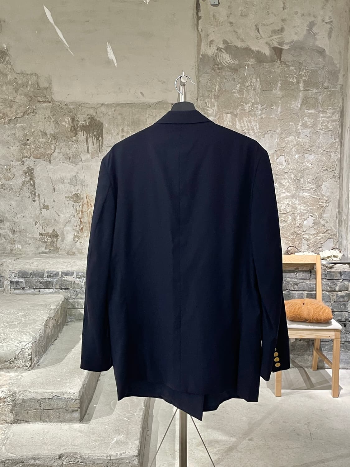 이브 생로랑 뿌르 옴므 다크 네이비 1B 금장 블레이저 상품이미지6