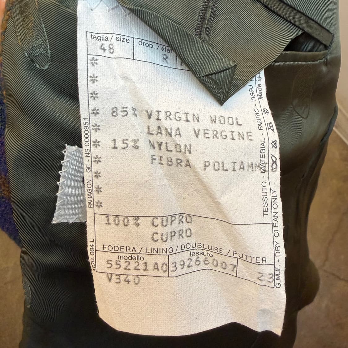 MISSONI mdae in italy 미쏘니 정품 빈티지 울 블레이저 상품이미지10