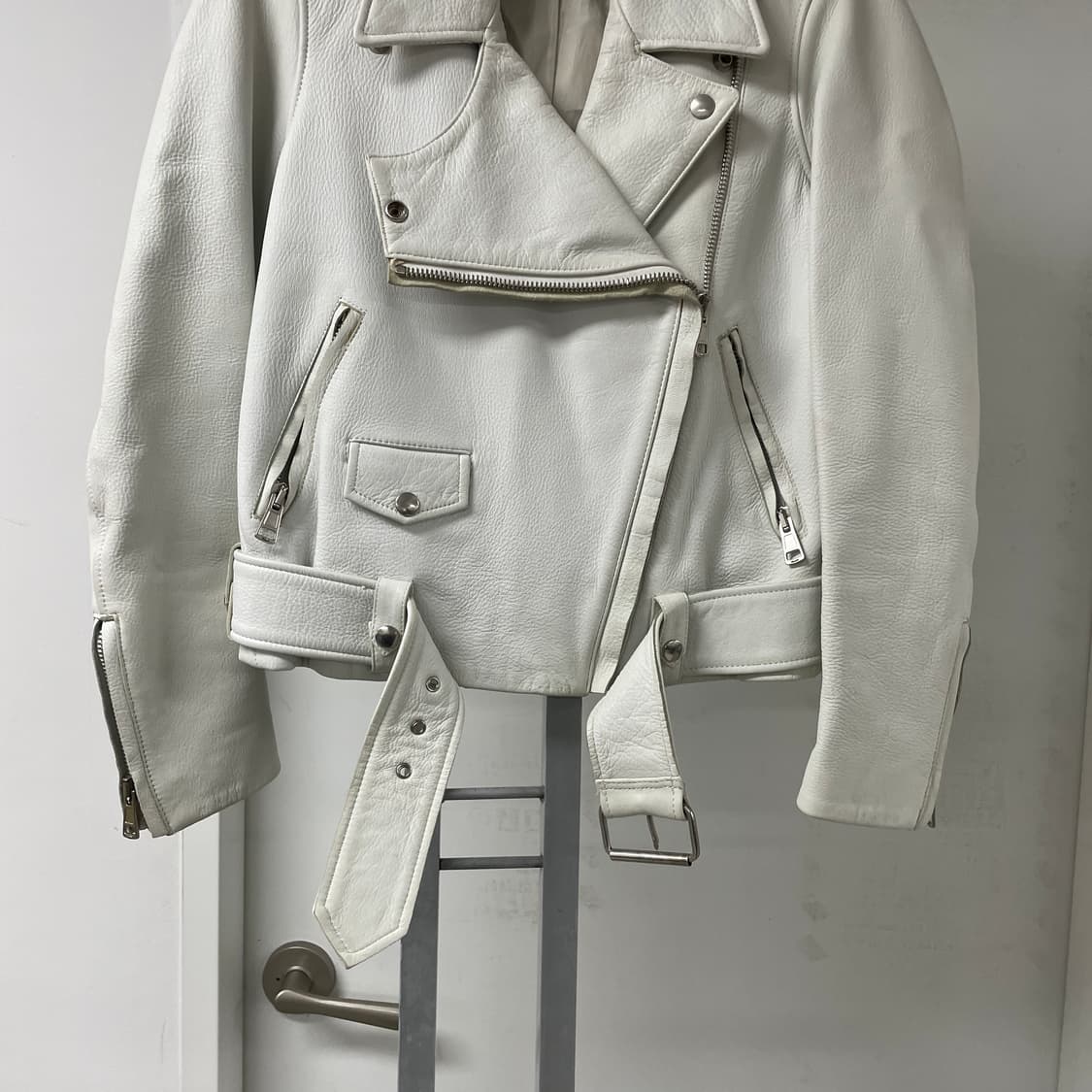 아크네스튜디오 화이트 라이더 자켓 36(W)  상품이미지3