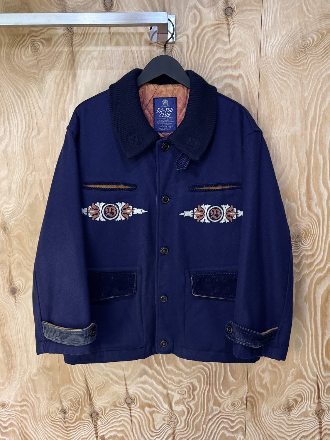 바츠 90‘s 웨스턴 엠브로이드 울 자켓 상품이미지1