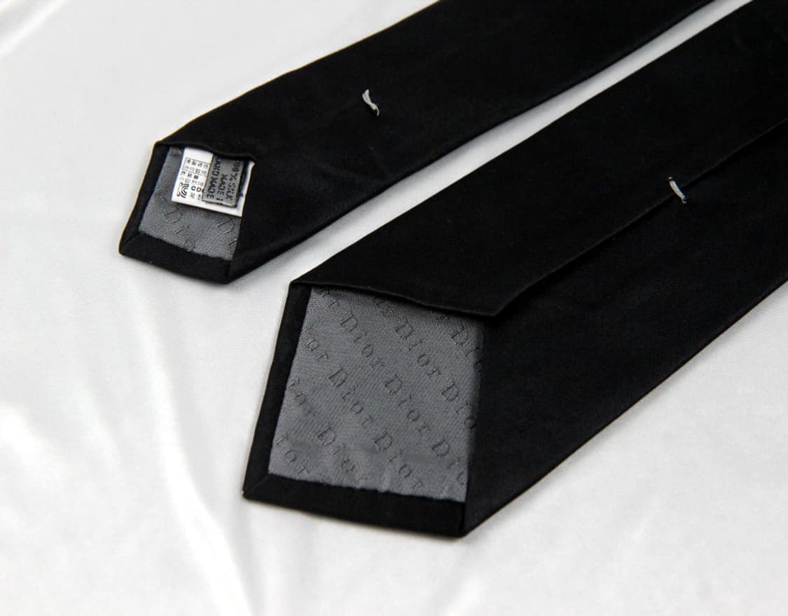 디올 8cm A등급 신형 꿀벌 블랙 남자 명품 넥타이 상품이미지4