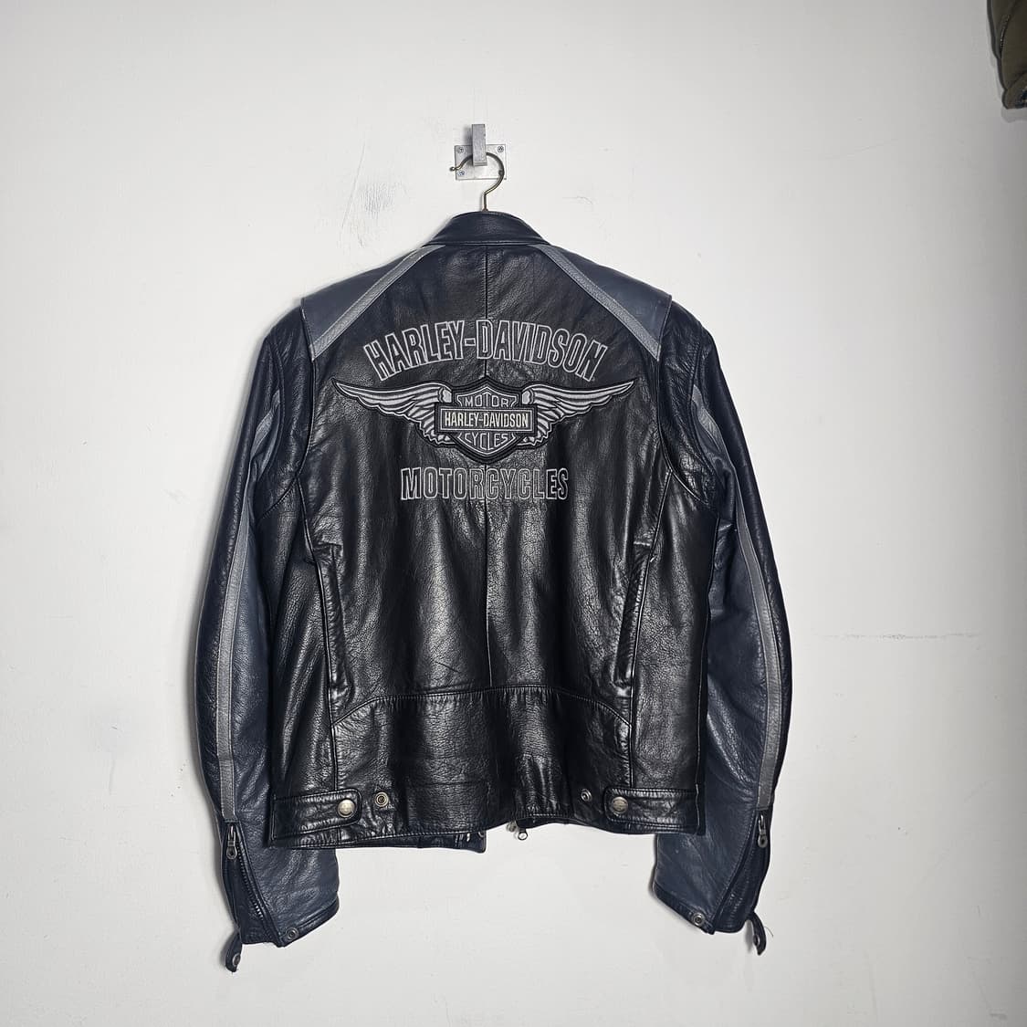 S 할리데이비슨 가죽 라이더 자켓 상품이미지7