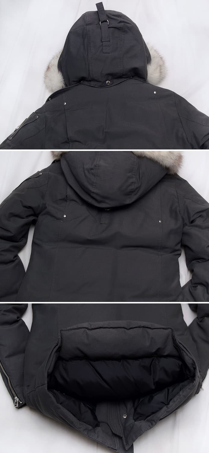 무스너클 스틸링 그레이 화이트 폭스퍼 다운 롱패딩 (XS / 90-95) 상품이미지6