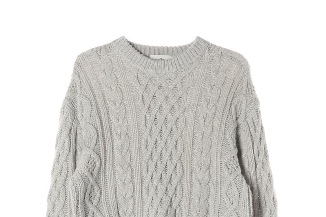 커스텀어클락 꽈배기 니트 M 상품이미지3