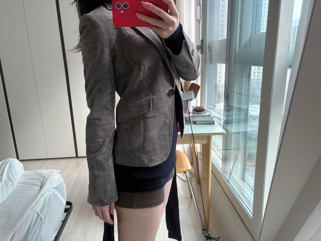 Mocha Suede Short Jacket 상품이미지9