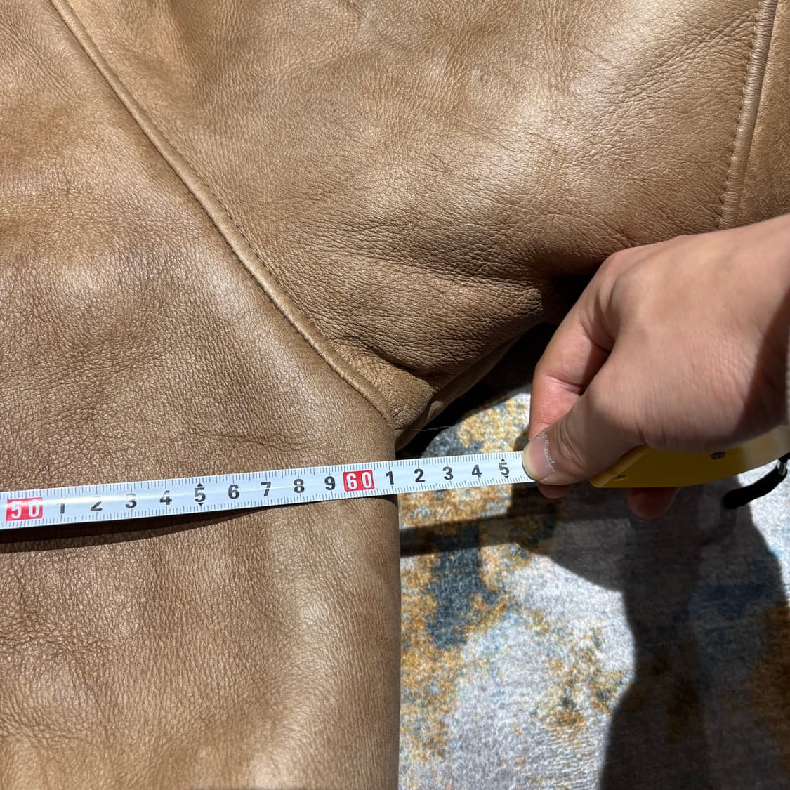 양가죽,양털100% 롱 무스탕 자켓 상품이미지9