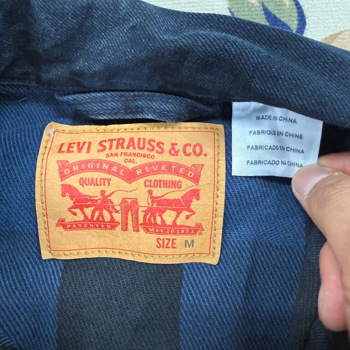 (M)리바이스 Levis 흑청 데님 트러커 자켓 상품이미지2