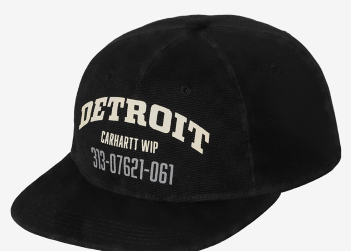 칼하트 WIP 디트로이트 아칸 볼캡 블랙 상품이미지1