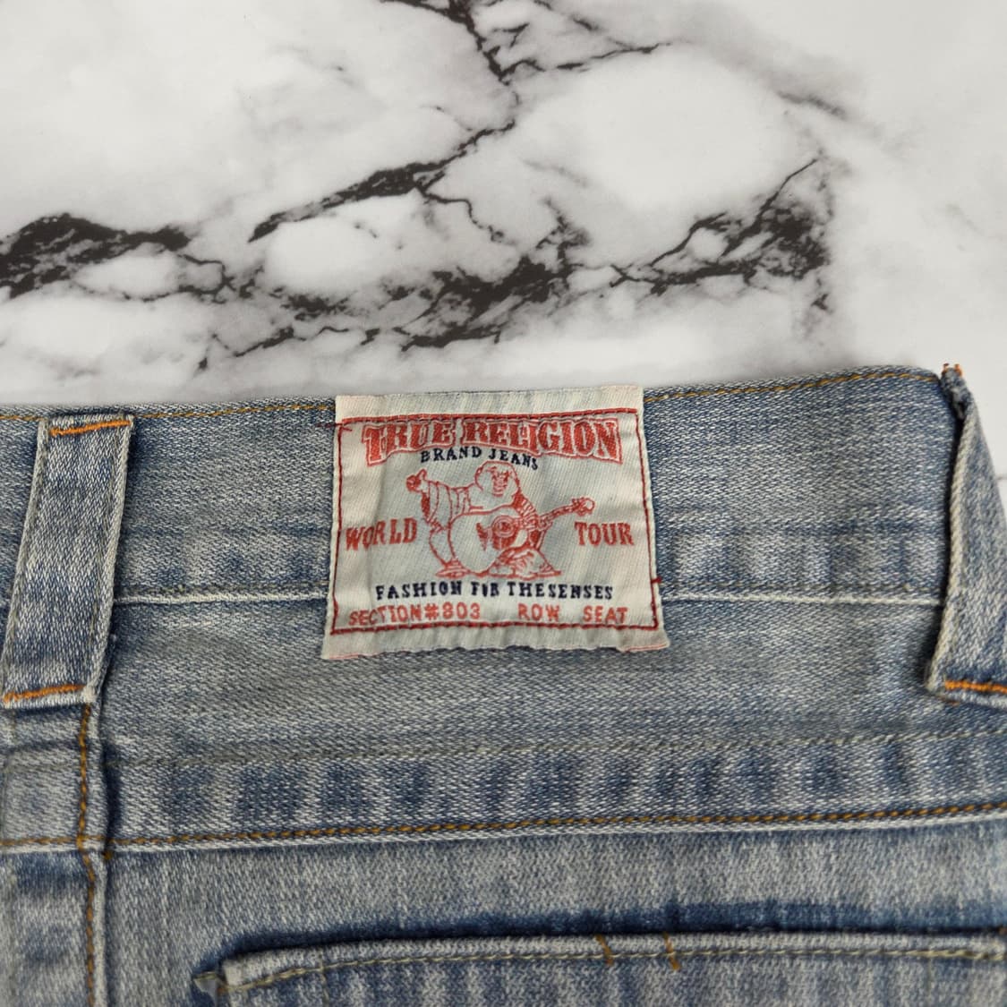 트루릴리전 패치워크 청치마 상품이미지3