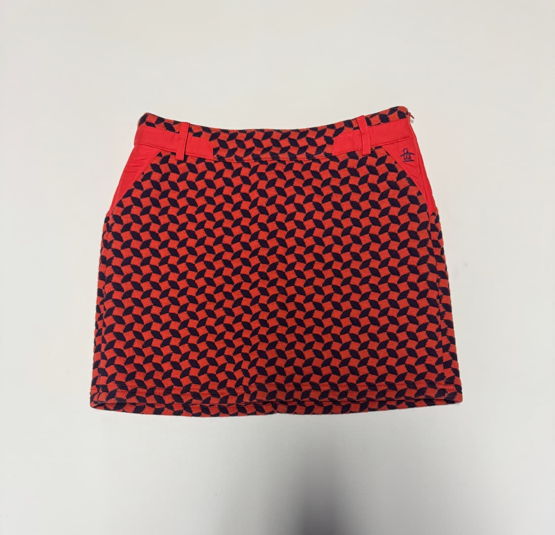 여성 먼싱웨어 골프 오렌지 패턴 스커트 치마 바지 64 상품이미지1