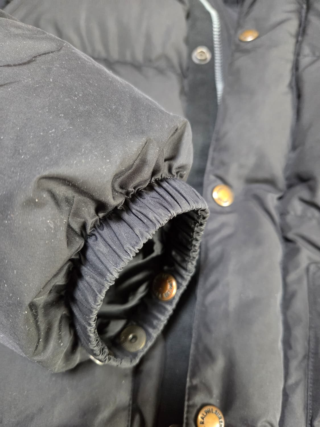 폴로랄프로렌 자수포니 블랙 후드 오리털 패딩 S 상품이미지9