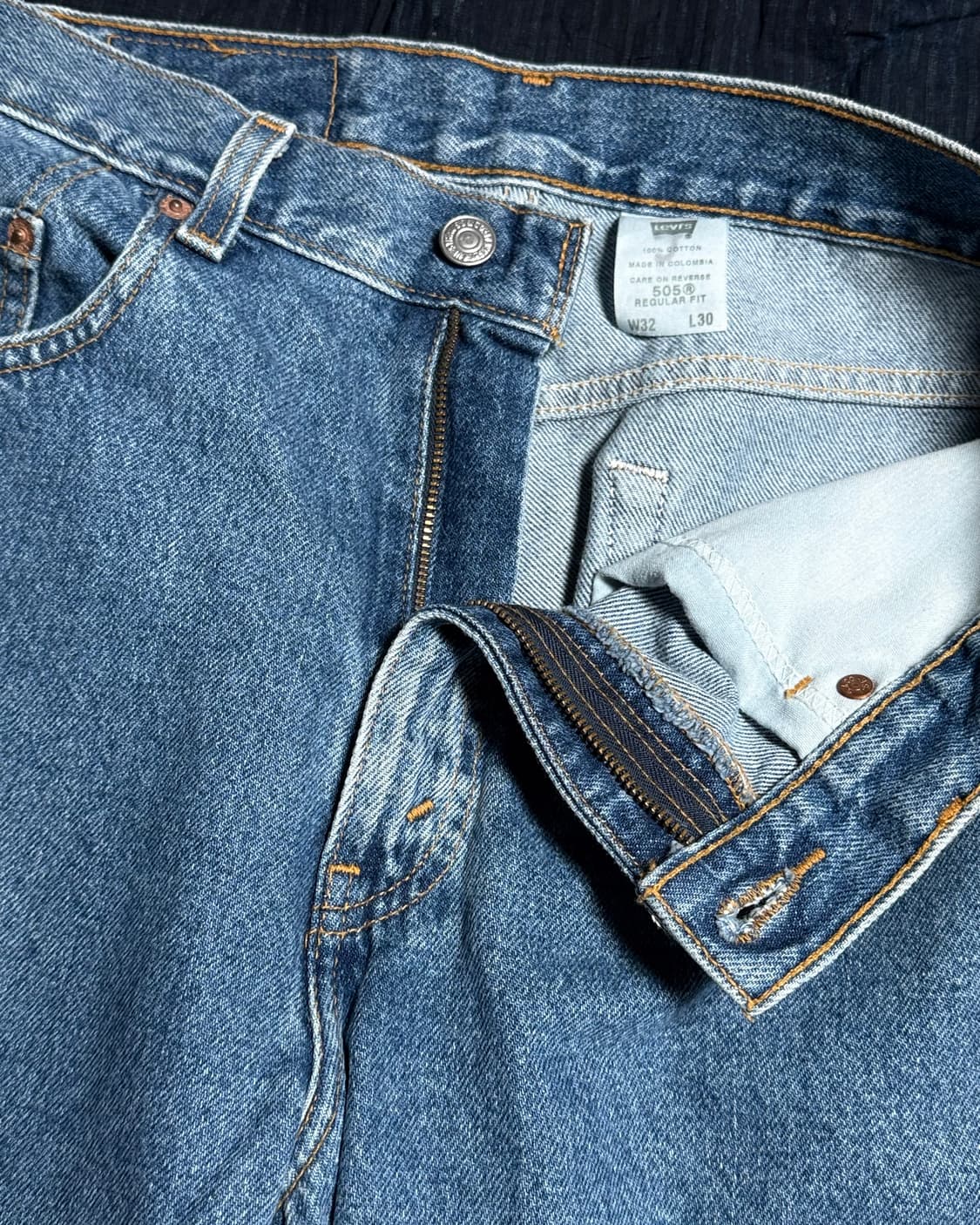 00‘s 리바이스 505 레귤러핏 데님 팬츠 32 상품이미지2