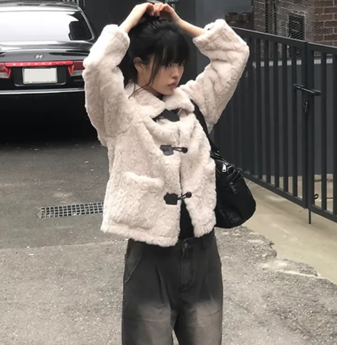 버클 떡볶이 퍼 자켓 상품이미지1