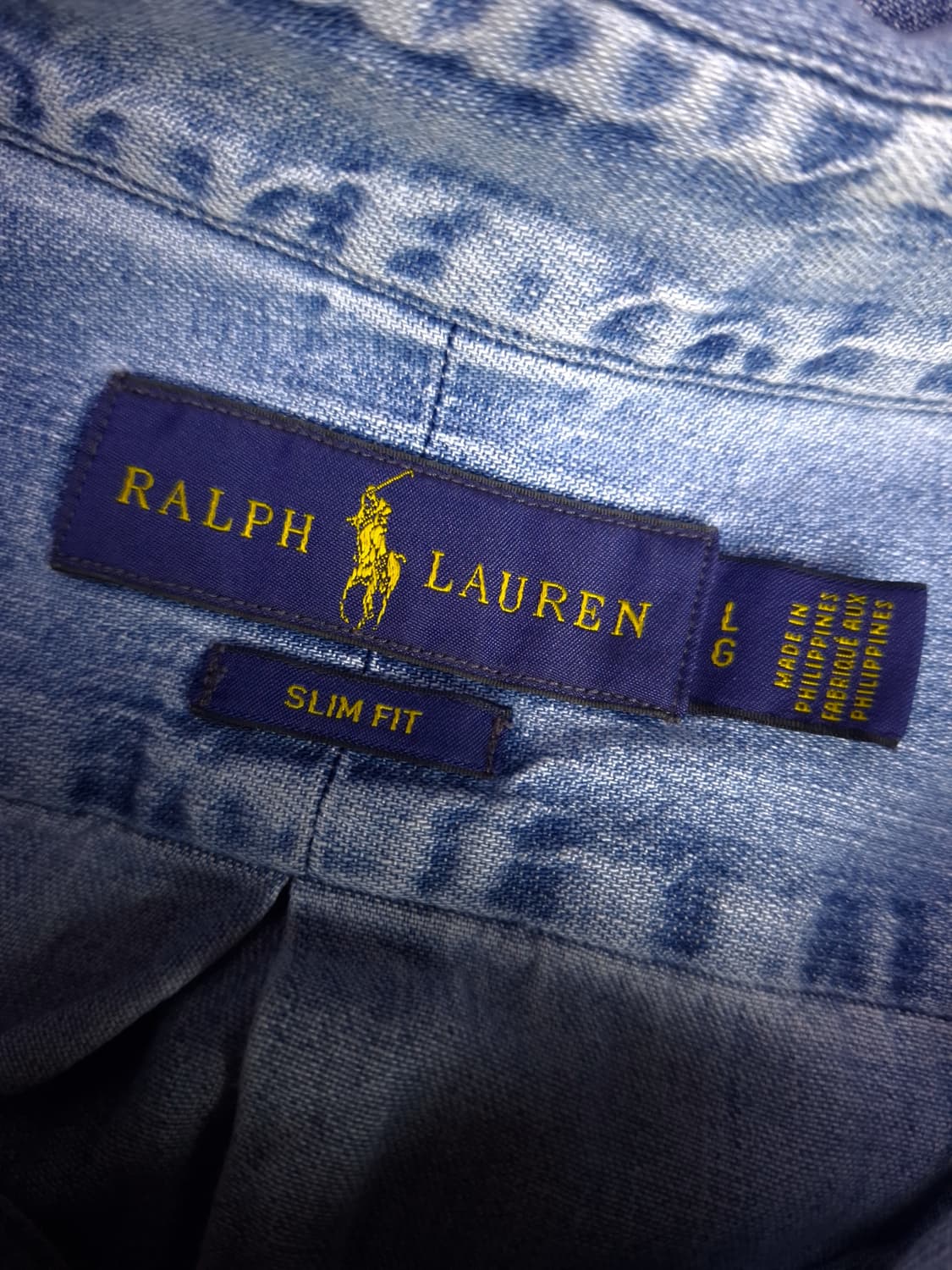 오리지날 랄프로렌폴로 신형 샴브레이 데님 셔츠 상품이미지5